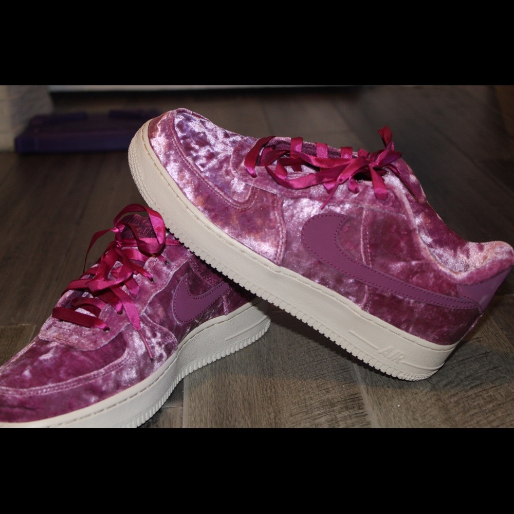 velvet Nike air suede air forces 1’s